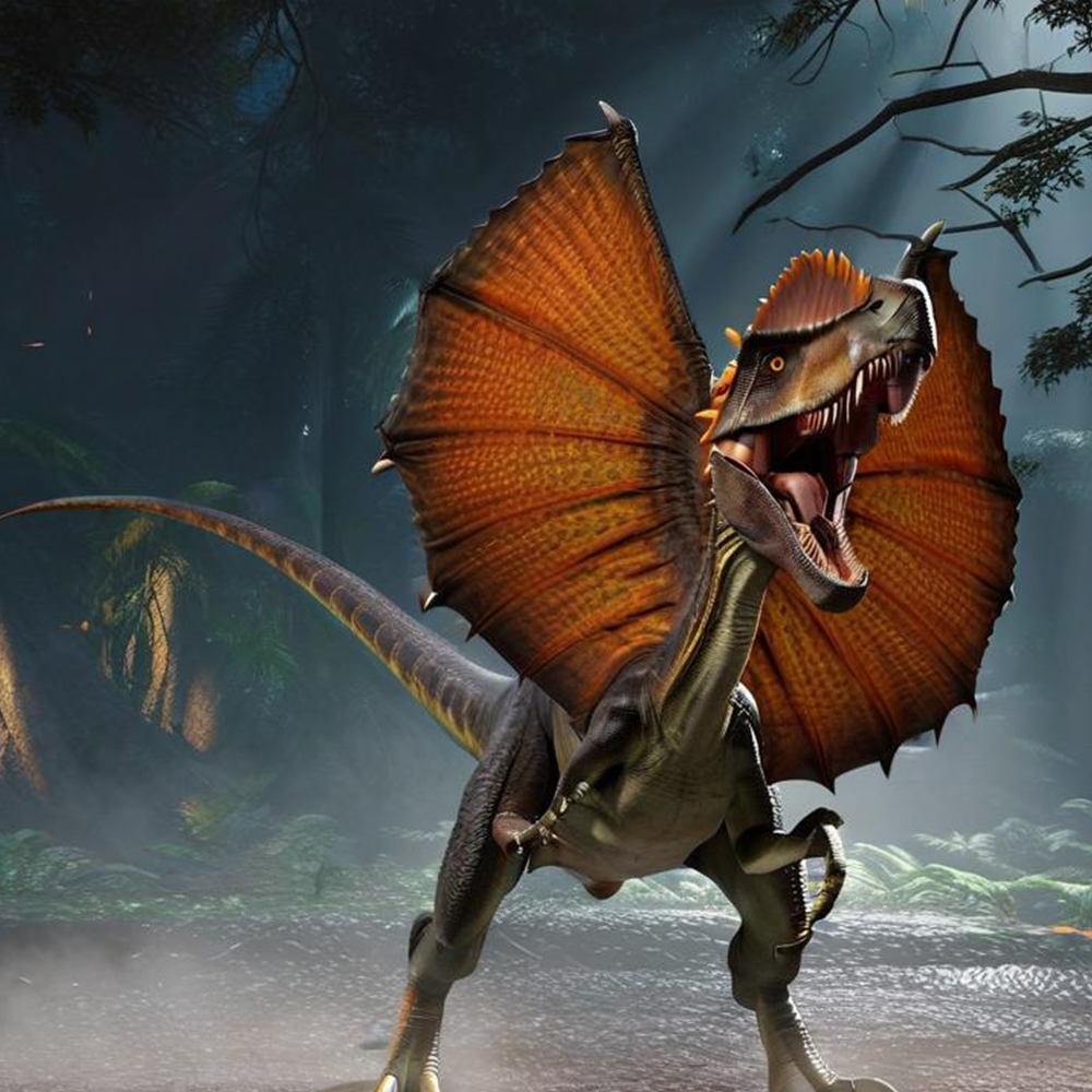 pictures of dilophosaurus