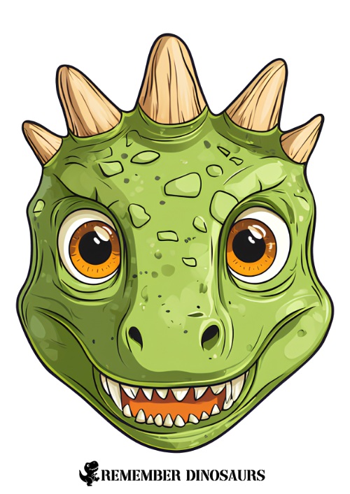 dinosaur mask template